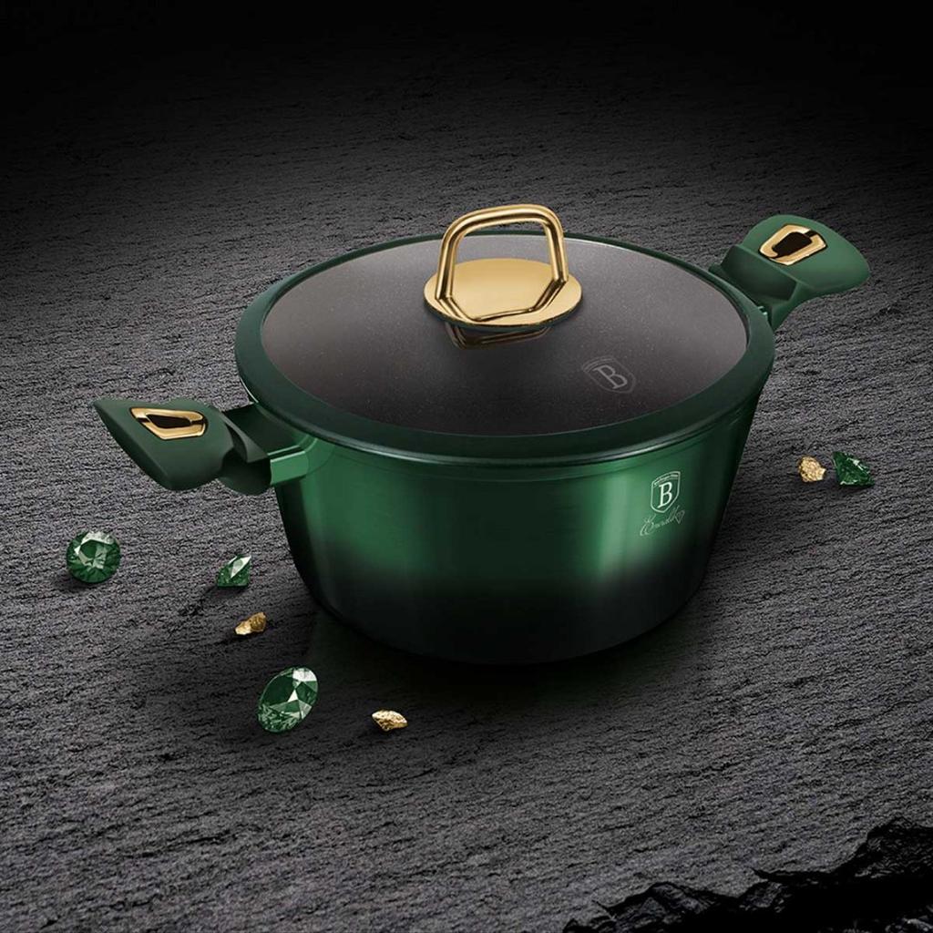 TITANIUM POTS BERLINGER HAUS 12 pcs. BH-6066 EMERALD