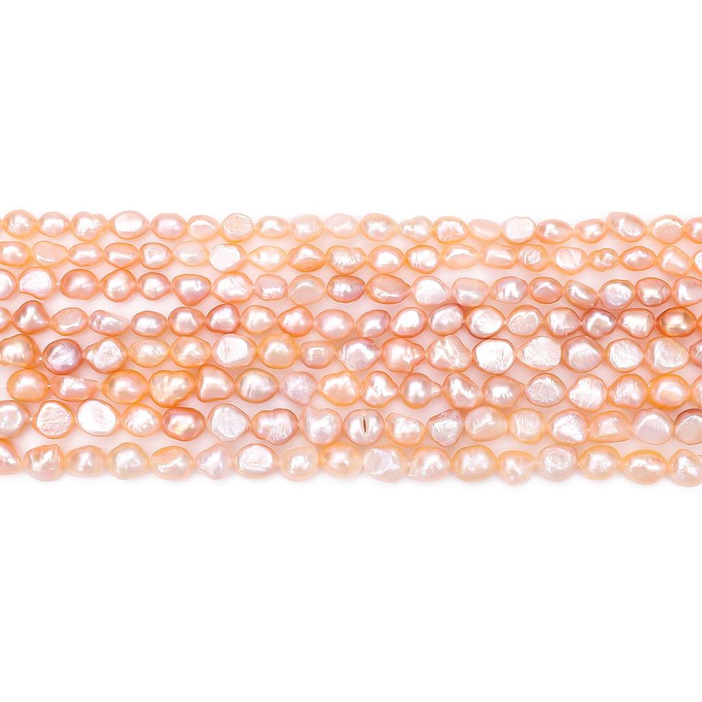 Naturferskvannsperler Perler For DIY Halskjede Armbånd Øredobber Smykkefremstilling