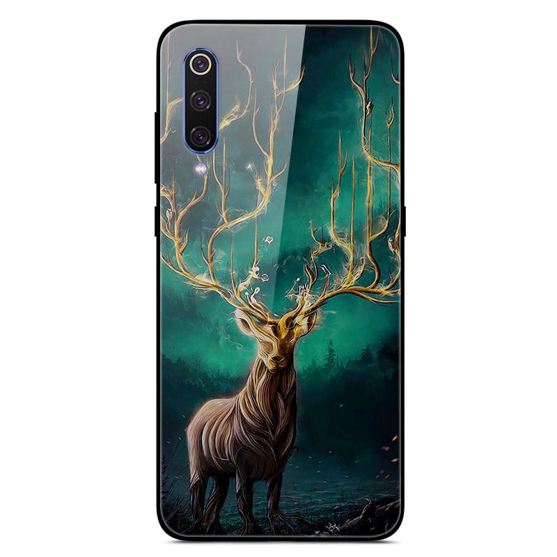 For Xiaomi Mi 9 Mi9 SE Tempered Glass Case Hard Cover Phone Case For Xiaomi Mi 9 SE Mi9 T 9T Pro Cases Redmi Note 9S 9 S Cover