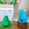 3D Printed Frog Decoration Ornament, Cute and Playful Plastic Animal Decoration, Suitable for Home, Office, Courtyard, Terrace