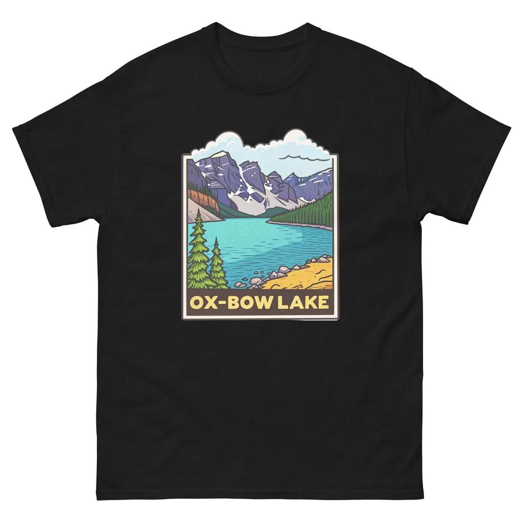Ox-Bow Lake Geographical Landscape Location Scenery T-Shirt