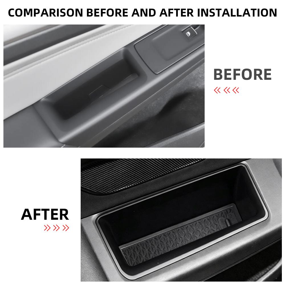 For Volkswagen VW Golf 8 MK8 GTI GTE R 2020 - 2024 2025 2026 Door Armrest Handle Storage Box Container Organizer Accessories