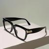 Vintage Square Glasses Men Fashion Blue Light Blocking Decor Eyewear Women  New Trendy Brand Design Optical Frames