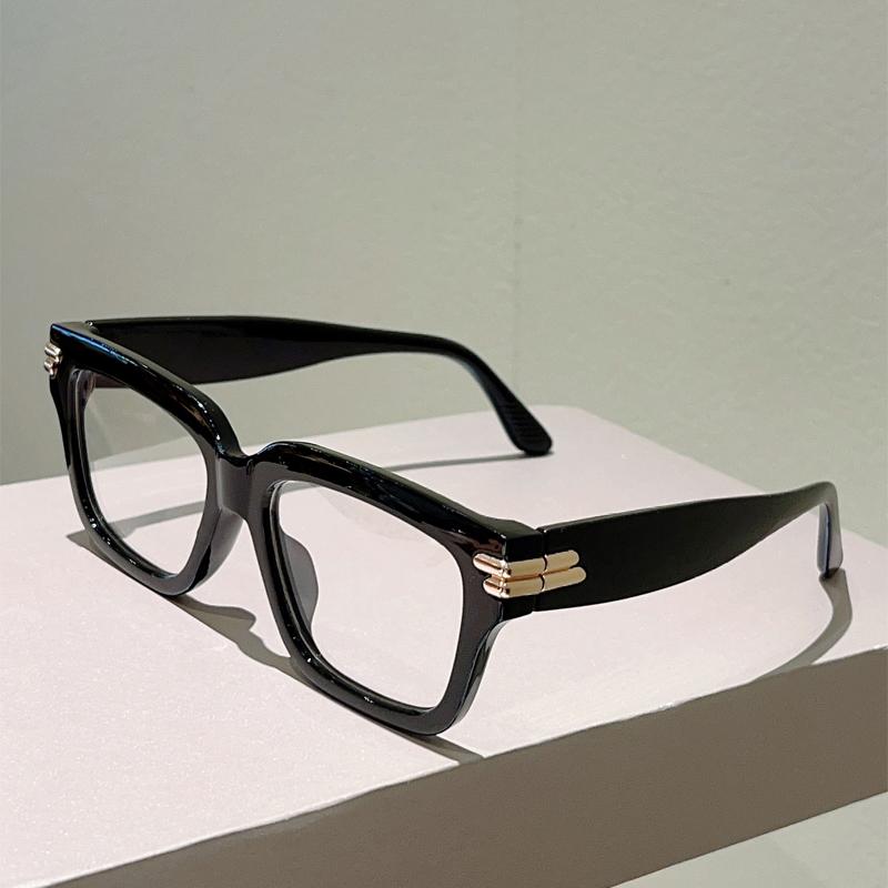 Vintage Square Glasses Men Fashion Blue Light Blocking Decor Eyewear Women  New Trendy Brand Design Optical Frames