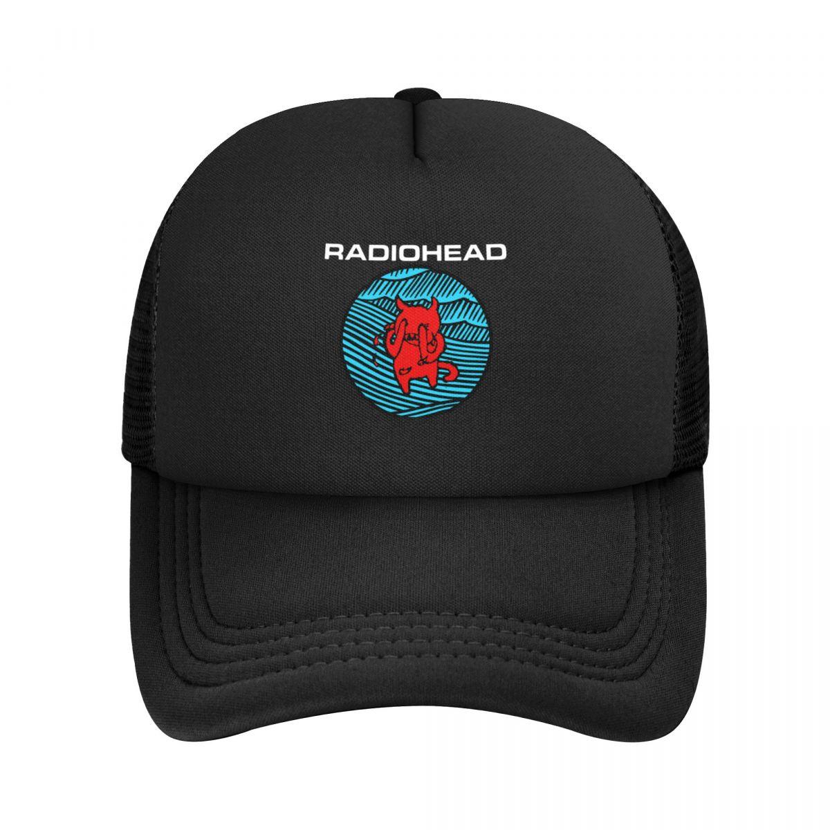 

Baseball Caps Beste Radiohead Band Trending Mesh Hats Peaked Washable Adult Hats One Size