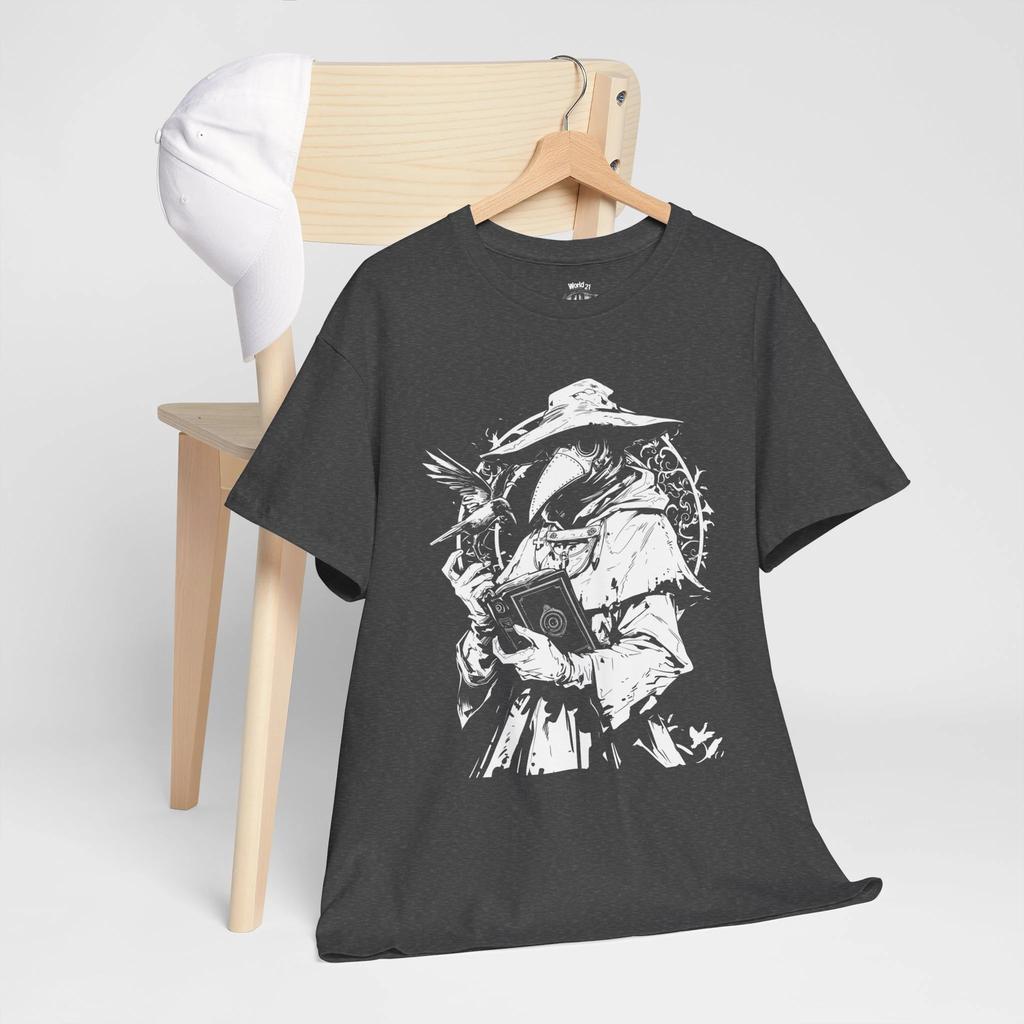 Plague Doctor TShirt Steampunk Dark Academia Halloween Shirt Retro Streetwear Highquality Crewneck Shortsleeved Unisexs Tshirt