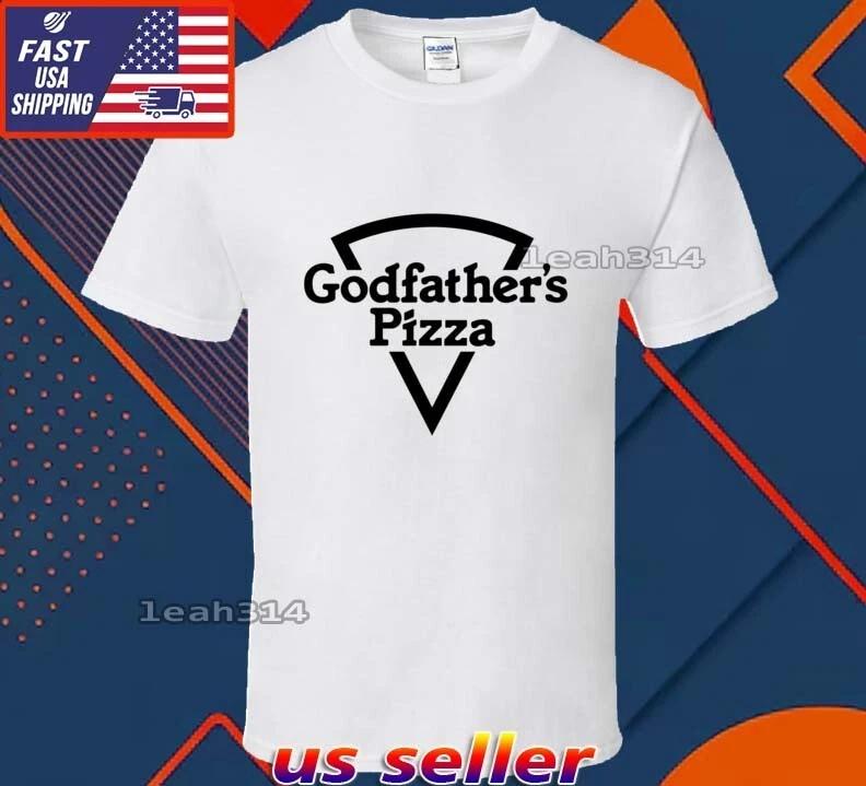 New Shirt Godfather's Pizza Logo T-Shirt Funny American Usa Unisex Size S-5XL