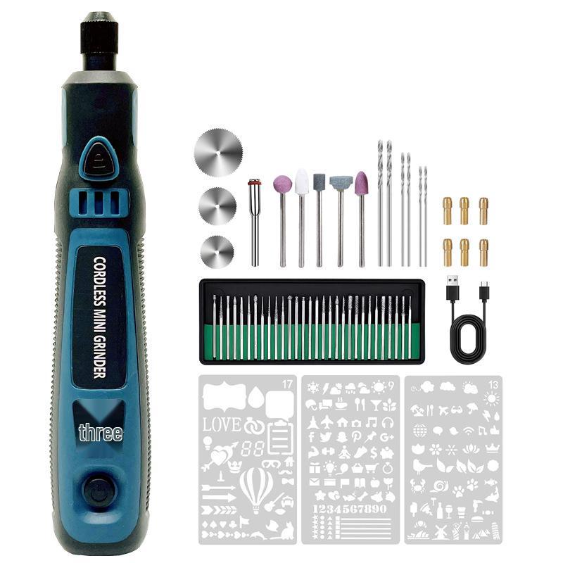 

Mini 3-Speed USB Rechargeable Electric Grinder Pen for DIY Polishing, Grinding, and Nail Art
