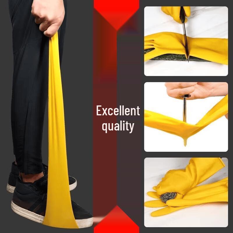 Durable Household Rubber Cleaning Gloves