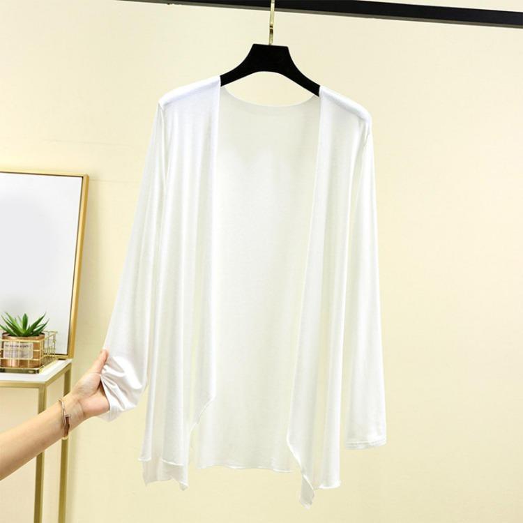 Women Summer Oversized Long Sleeved Cardigan Thin Jacket Shawl Top