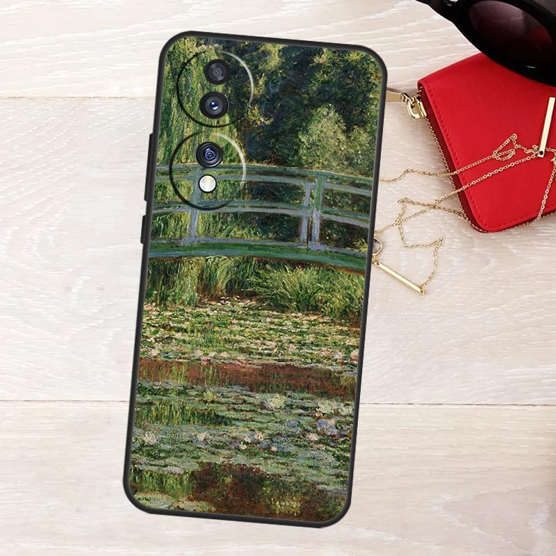 Claude Monet Case For Honor Magic 6 Pro Magic 5 Lite 50 70 90 X6 X7 X8 X9 X8b X9b X6a X7a X8a X9a Cover