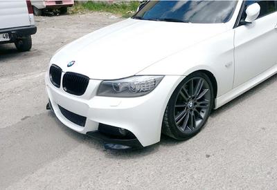 Front Flap DPT Pad (for E-90 LCI M Technic, Black Gloss, 2 Pcs) for BMW 3 Series E-90/91/92/93 2005-2011