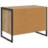 Shoe Cabinet Rustic Oak Finish 60 x 35 x 44 cm Engineered Wood
