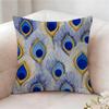 Peacock Texture Pillow Case Pillowcase Doublesided Printed Sofa Cushion Bedroom Headboard Pillow