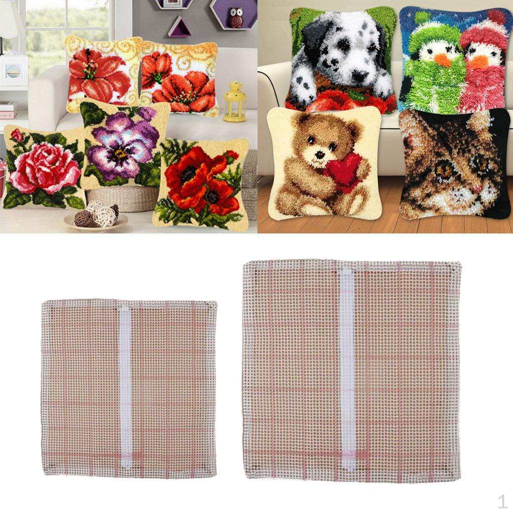 

37/50 см Пустой холст для ковровой вышивки, для изготовления ковриков, DIY, с рисунком, сетчатый стиль