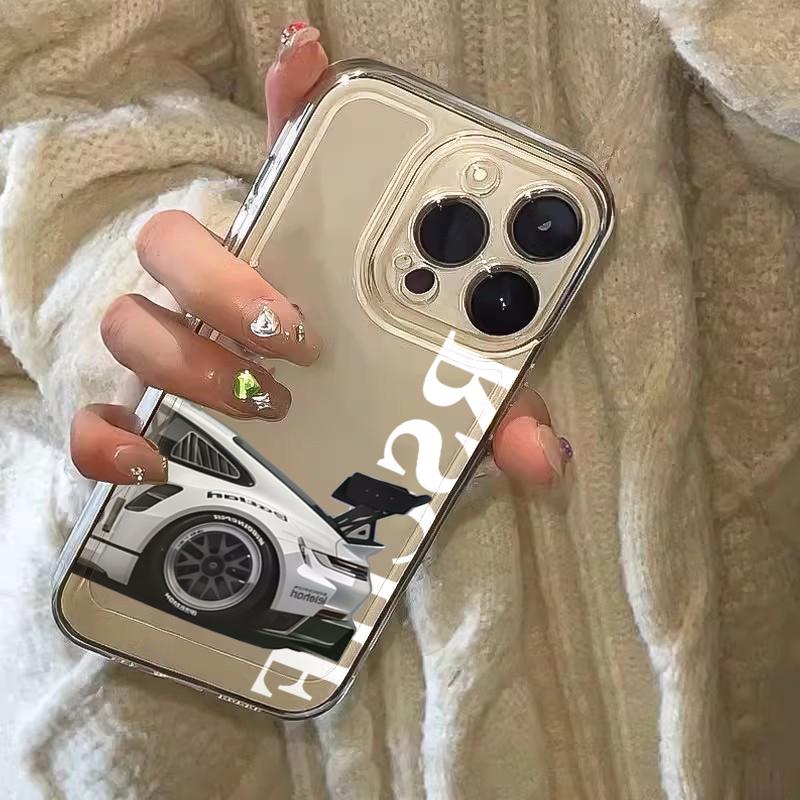 Transparent Cool Sports Car Phone Case  for Samsung Galaxy S25 Ultra S24 FE S22 S23  Plus A56 A16 A36 A54 A15 A55 A35 Soft Cover