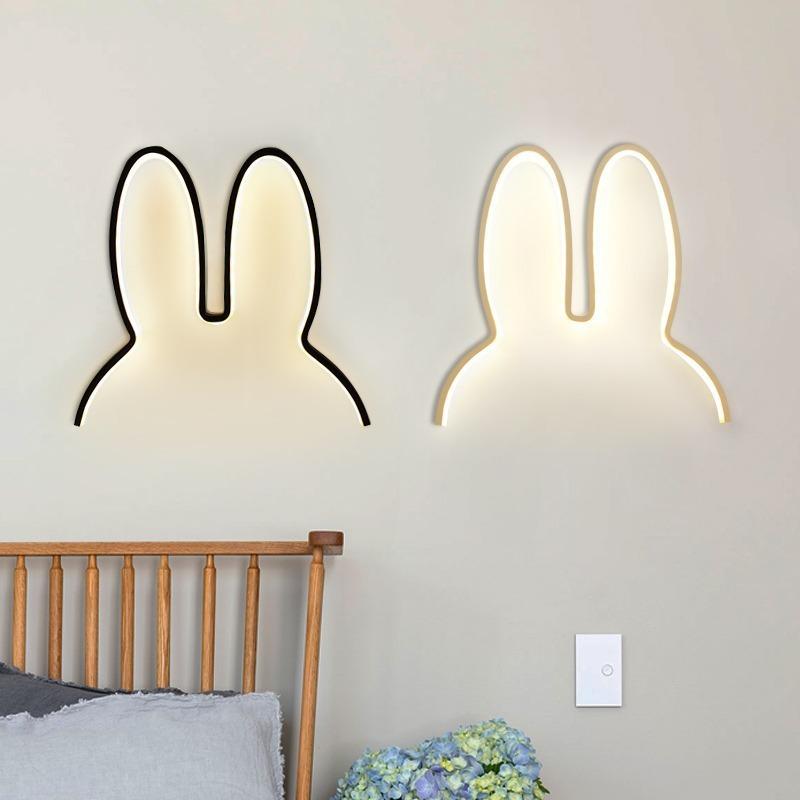 Rabbit Night Lights USB Powered LED Lamp Cute Animal LED Night Lamp Kids Baby Beside Table Lamp Bedroom Nightlight Holiday Gifts