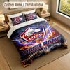Bedding Set 1 Duvet Cover 2 Pillowcases LOSC Lille Print Soft Bed Linen Bedroom Decor
