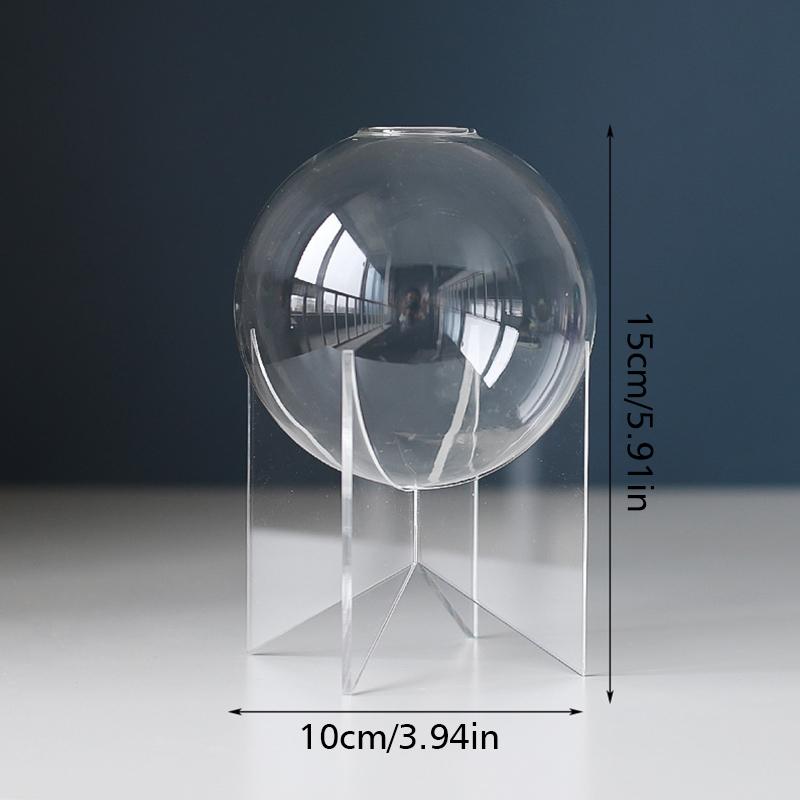 

1 набор вазы в форме шара, современная ваза в форме шара, скандинавская пластиковая ваза, прозрачная акриловая стеклянная ваза, уникальная, 13 стилей