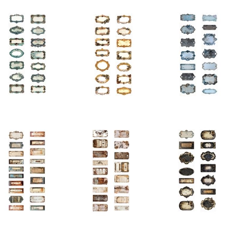 Vintage Rust Designs Tape Sticker Roll For Journal And Student Scrapbooking Project Easy Peeling And Removable