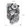 Klaunská ústa Květina Tělo Anglická Barva Lev Tygr Polovina Paže Zvířecí Vzor Vodotisk Simulační Tetovací Nálepka