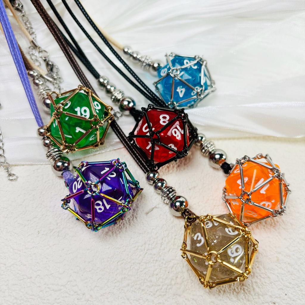 Adjustable Crystal Cage Necklace For Natural Stones Mesh Pendant Clavicle Chain Unisex Jewelry Gift For Men And Women