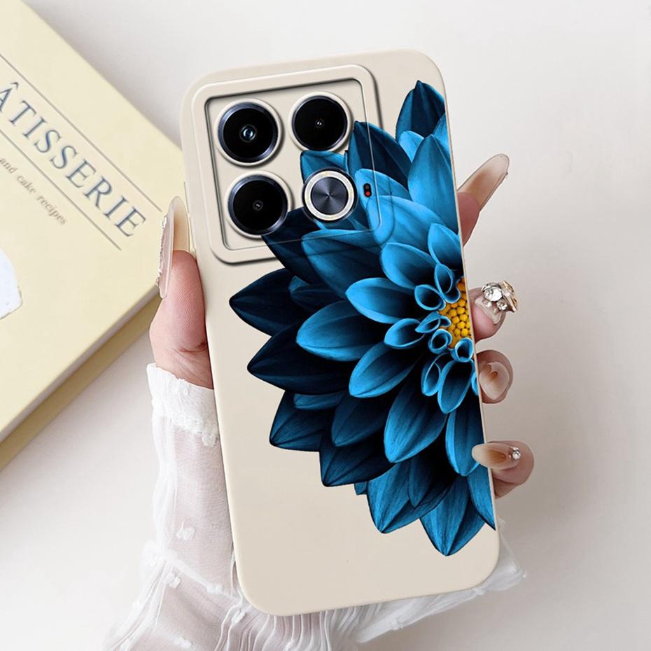 Beautiful Floral Phone Case For Infinix Note 40 4G / Note40 Pro / Note 40 Pro+ (40 Pro Plus) Soft Silicone Cover Bumpers