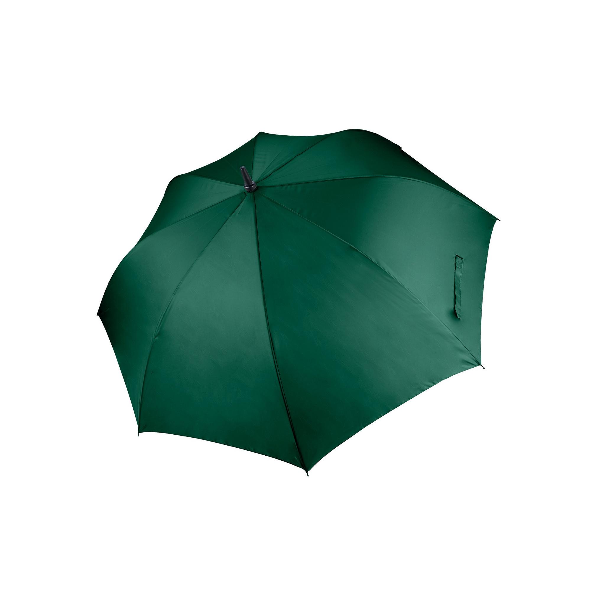 Kimood Paraguas de Golf Unisex Grande Liso (Pack de 2) One Size verde botella