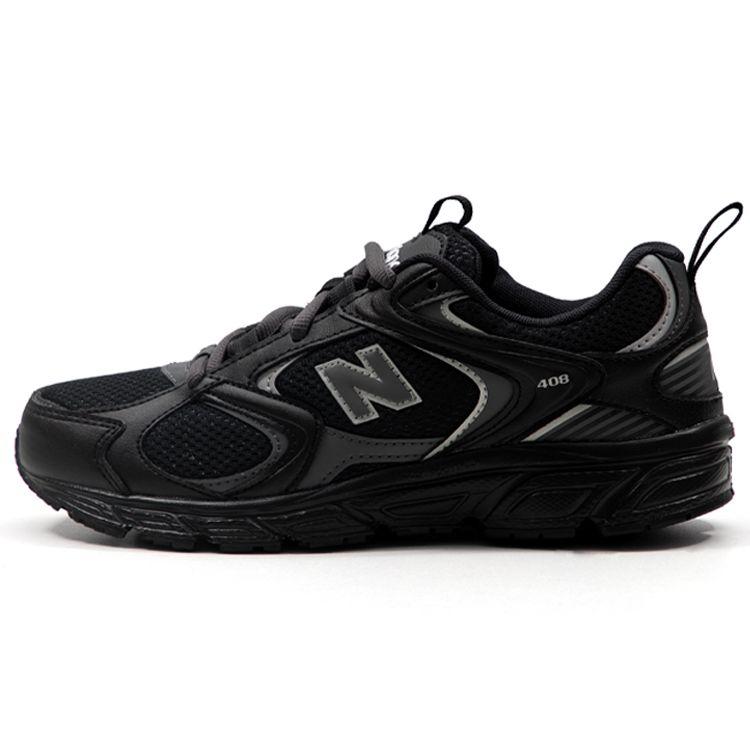 

New Balance 408 черные серебристые кроссовки унисекс ML408K EU 42 чёрный
