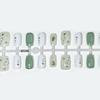 Chun Noble Lady Handmade Jasmine Milk Green Nail Patches - 2025 Summer Whitening Collection