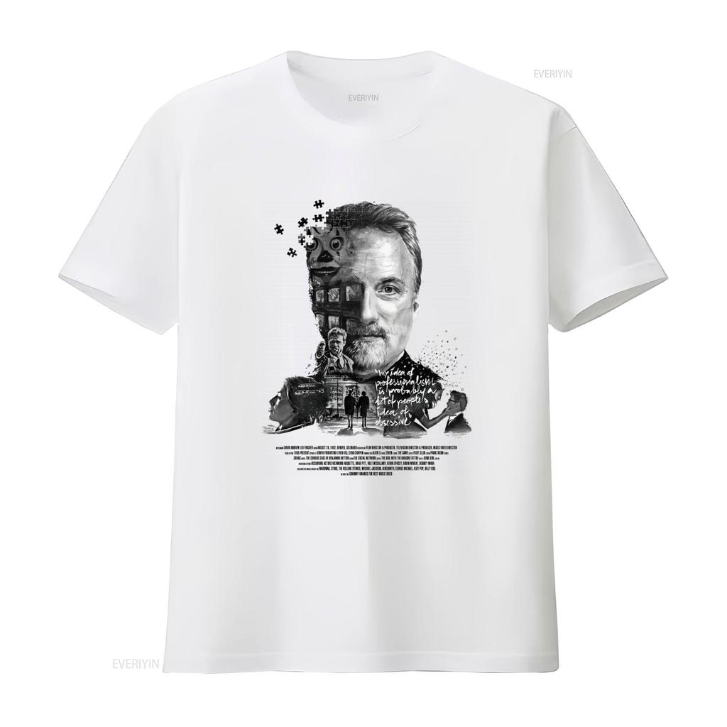 David Fincher V1 T Shirt All Sizes S 5XL Men Movie Inspired Design High Quality Print Perfect for Fans Vintage Washed