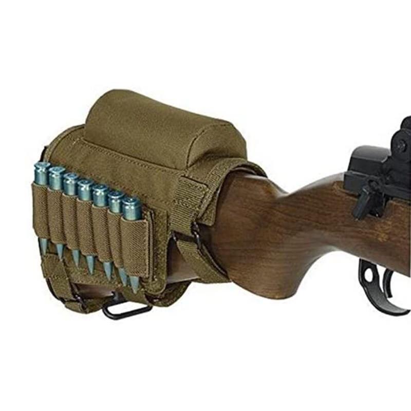 Tactical Rifle Stock Pouch with Cheek Rest