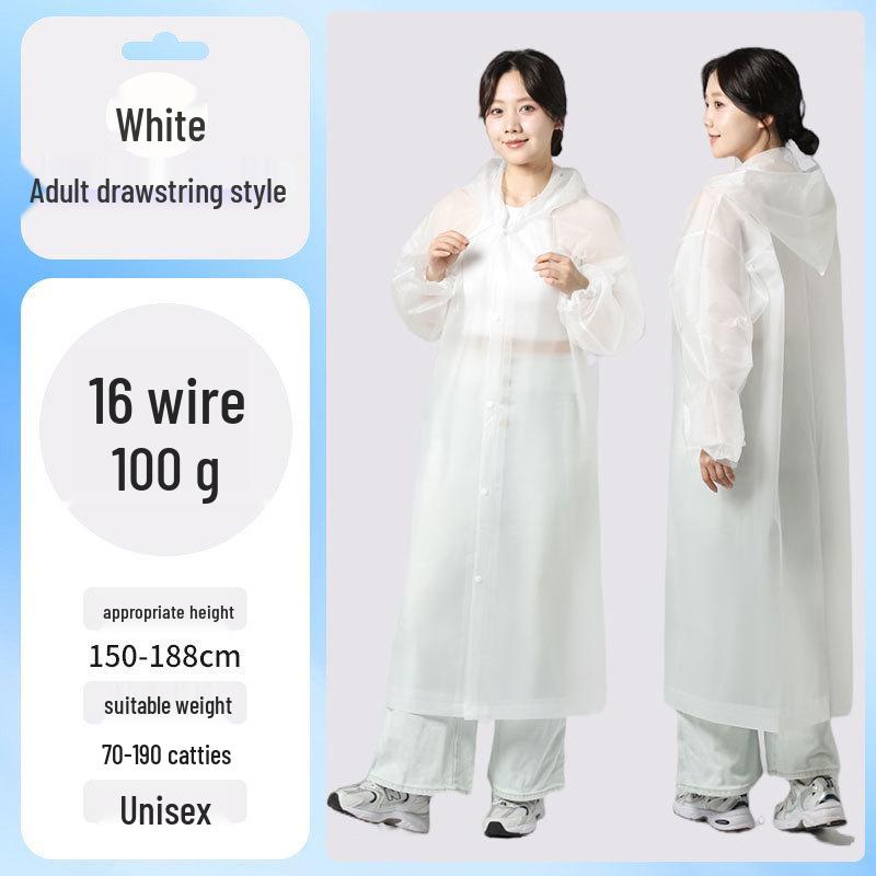 EVA Kids’ Raincoat: Thickened, Explosion-Proof for School, Hiking, Travel - Disposable Outdoor Poncho