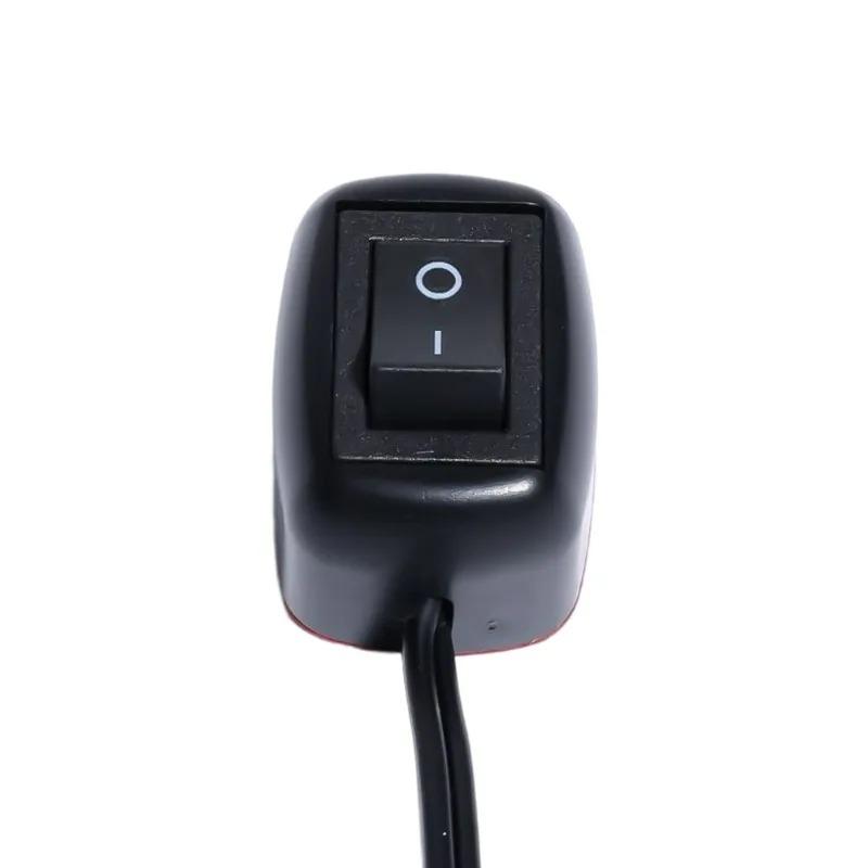 60cm/100cm Universal Car Switch Paste Type Toggle Switch with Cable DC 12V for Fog Ring Drive Lights Neon Lights
