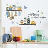 Decals Stickers Butterfly Creative Flower Matte PVC