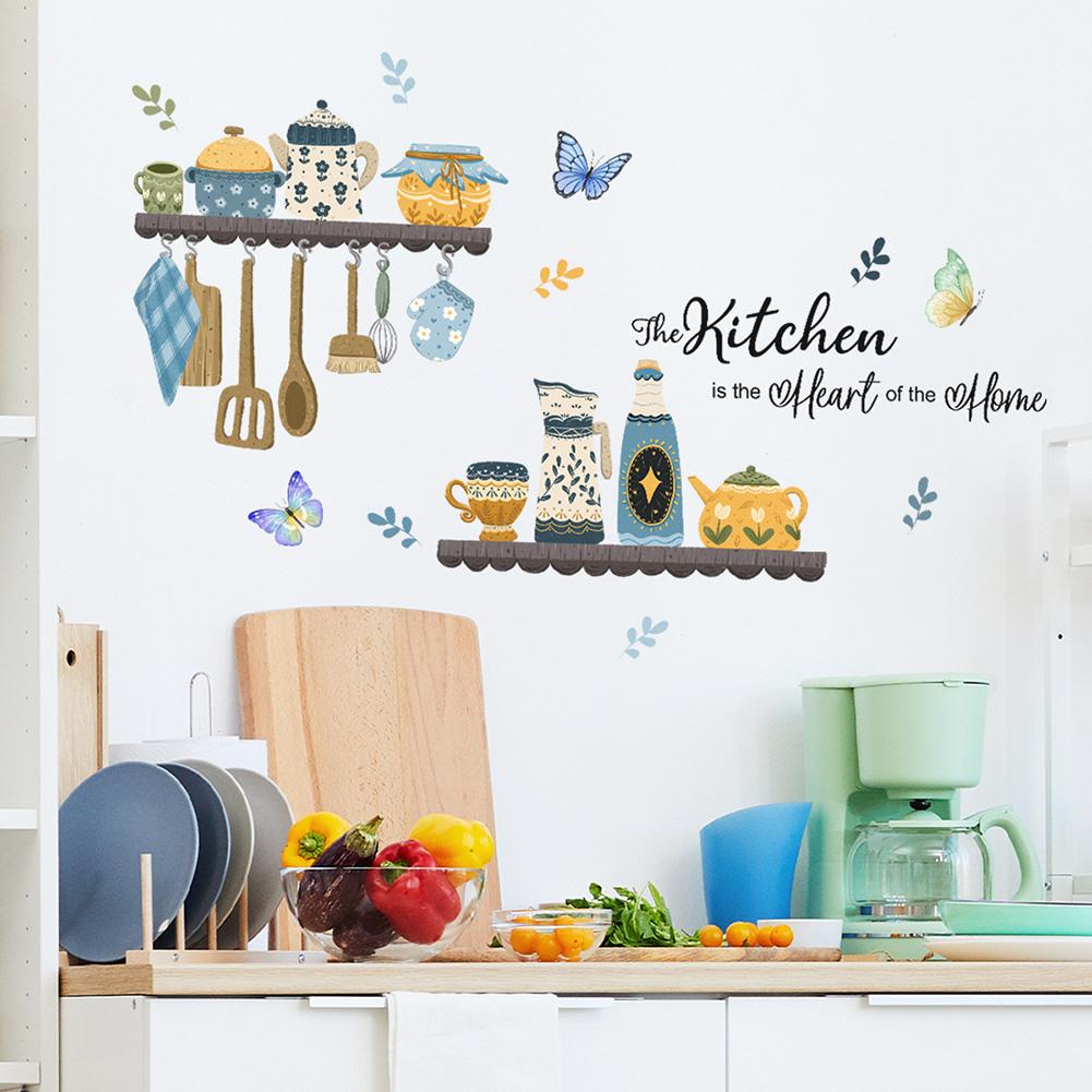 Decals Stickers Butterfly Creative Flower Matte PVC