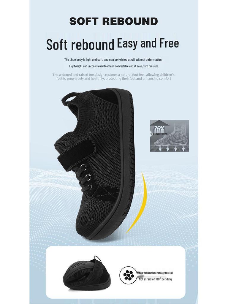 Outdoor Kids' Wide Toe Shoes: Casual, Sports, Hiking, Walking, Running, Jump Rope - Wide Fit