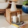 Rattan Small Square Table Solid Wood Coffee Ash Minimalist Japanese Side 2024 New