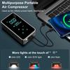 18000mAh Car Tire Inflator With LED Emergency Lights Portable Air Compressor Tire High-Pressure Pump With LED Display With Touch Screen