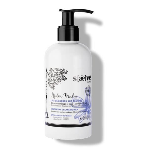 Lait Démaquillant - SAEVE - Hydra Malva - 250ml - Sans Parabène - Tous Types De Peau