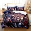 3D Printed Love Life Bedding Set Pillowcase Animation Cover Down Quilt Cover Double Twins Whole King Adult Children Bed Cover Quilt Cover
