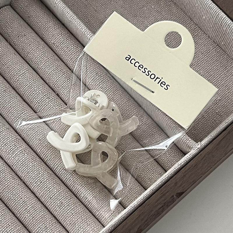 4pcs/set Korean Fashion Mini Cross Hair Claw Clips Cute Candy Color Hair Clips for Woman Girls Daily Hair Accessories