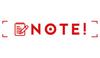 Printtoo Note Self Inking Rubber Stamp Pre-Inked Office Stamp- Home Office Business Stationery, Black- 42 x 9