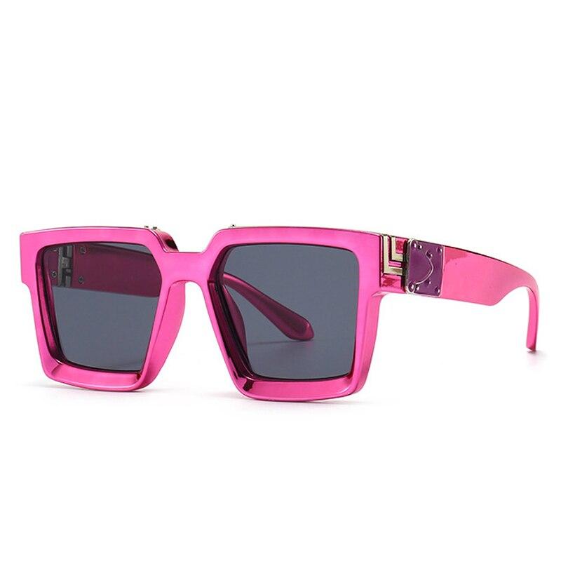 SHAUNA Ins Popular Fashion Square Colorful Sunglasses Women Retro Brand Designer Mirror Eyewear Shades UV400 Men Sun Glasses