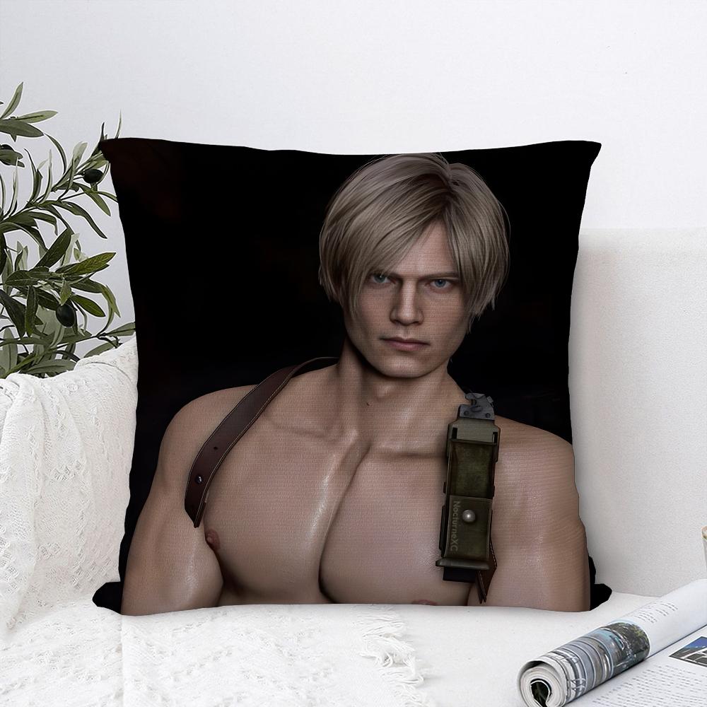 Muscle L-Leon Kennedys Pillow Case Plush Fabric Soft Pillowcase Double Sided Print Sofa Cushion Cover Throw Pillow Cover