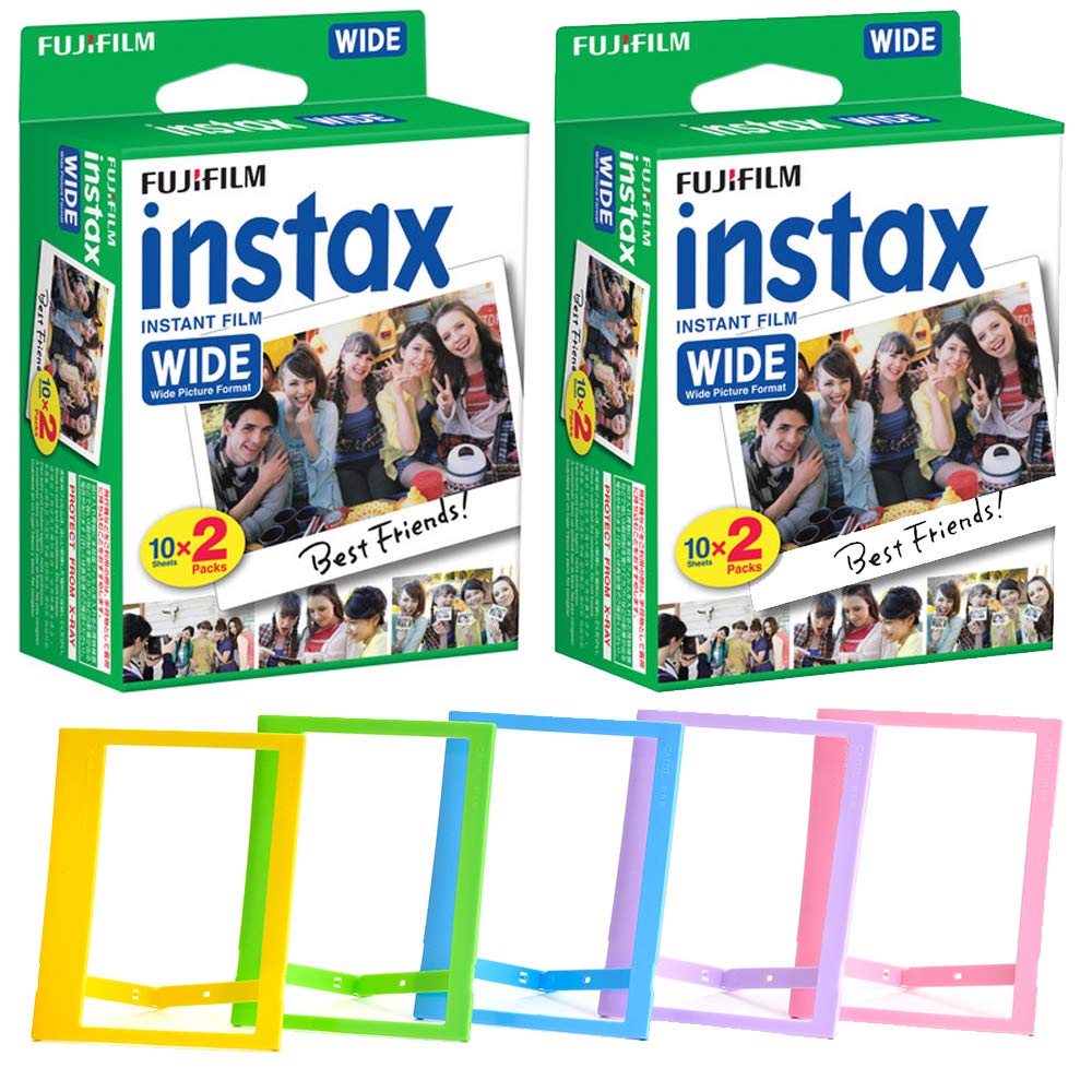 

Fujifilm Instax Wide Instant Film (40 аркушів) + фоторамка - набір широкоформатної плівки Instax
