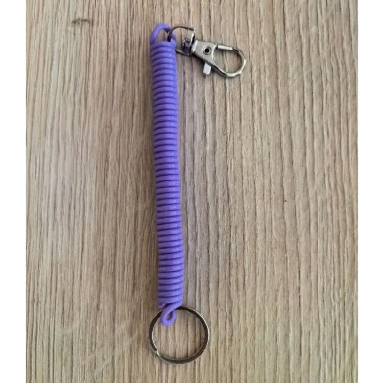 Portable Coil Springs Keychain Handmade Bag Ornament Gym Key Holder Hanging Ornament Suitable for Party Everyday Use