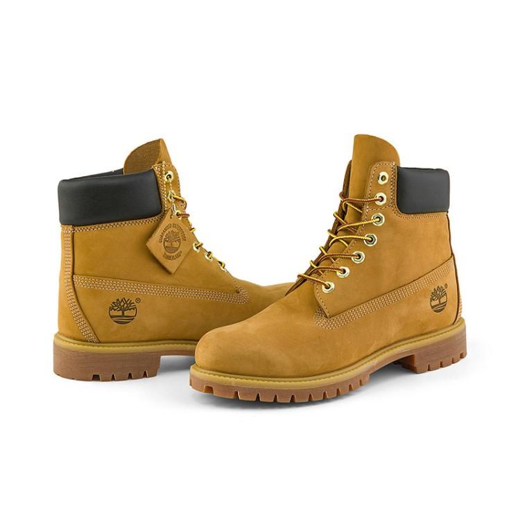 Timberland Premium Series Waterproof Classic Yellow Boots Short Outdoor Boots Unisex boots Wheat TB010061W