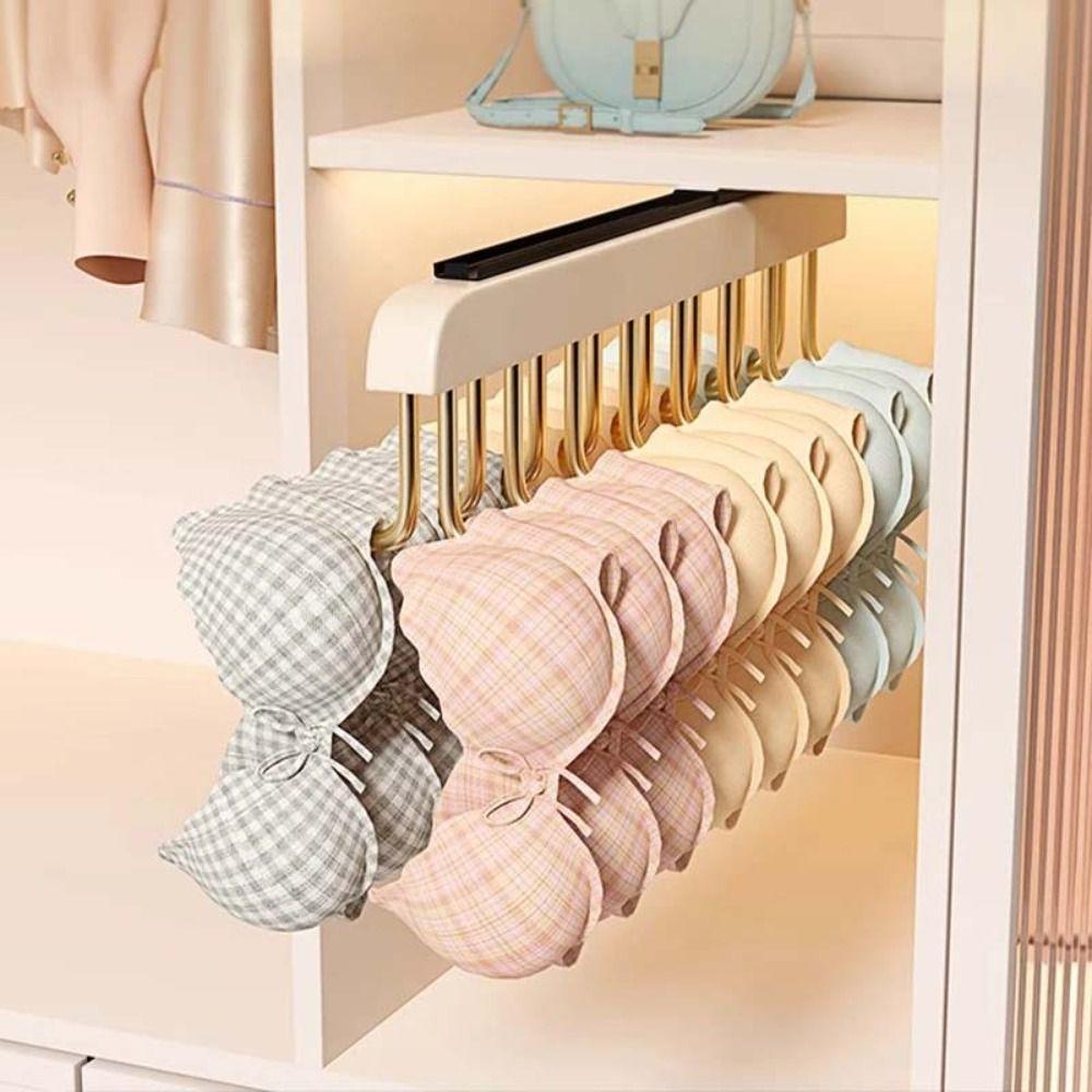 Wood Hat Storage Hanger 16 Hooks Clothes Hanger New Underwear Storage Rack  Home