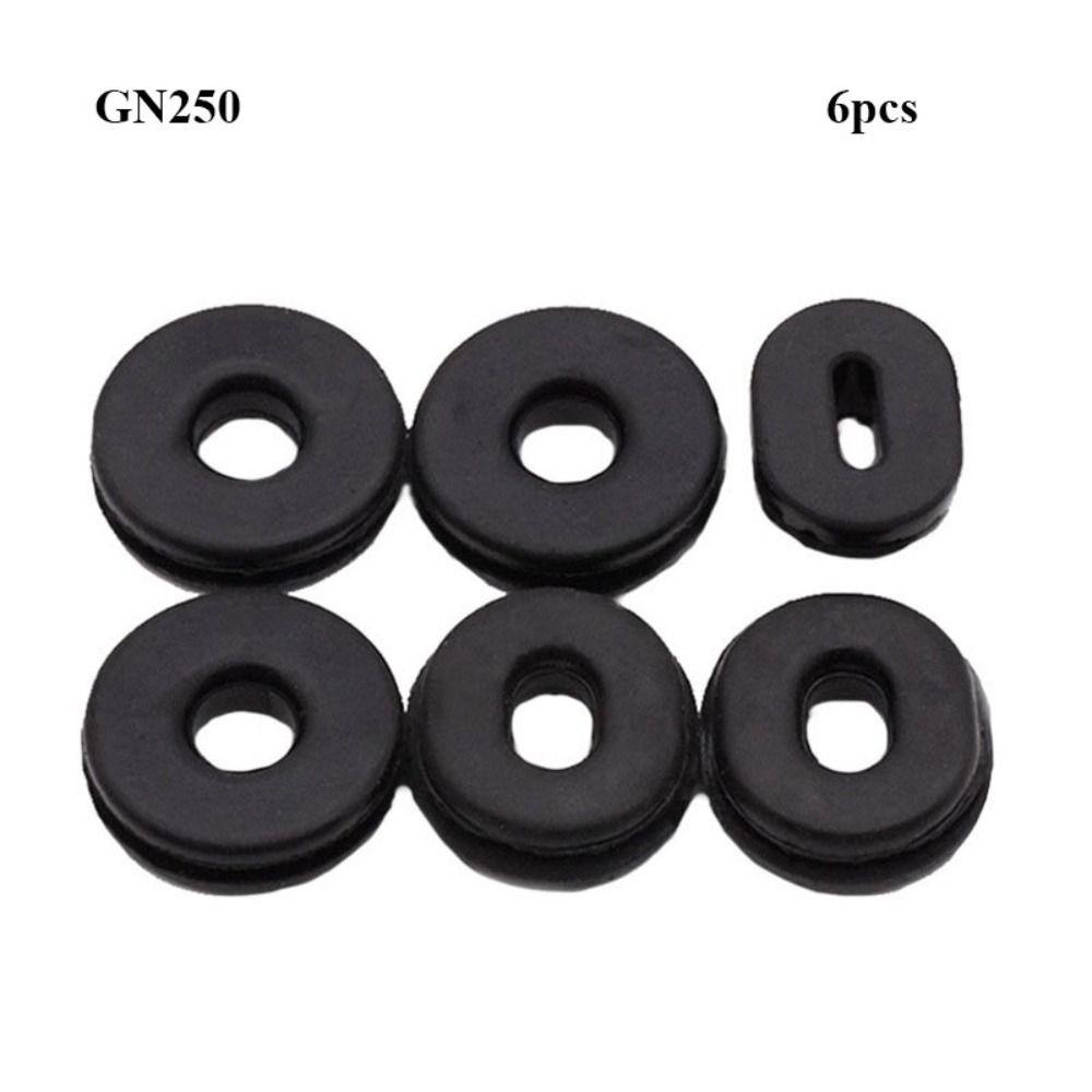 4/6pcs Black Plastic Side Cover  Motorbike Grommet Pads  For GN250 CG125 GS125 WY125 GN250